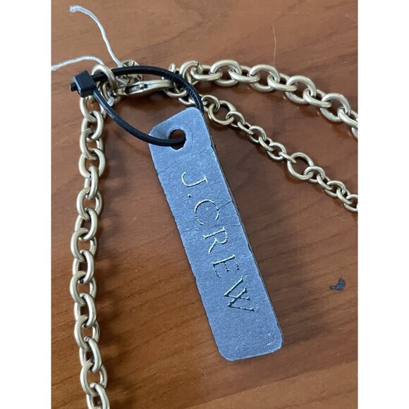 J. Crew Crystal statement necklace Rhinestones Party Wedding Holidays Chunky New - Picture 4 of 4